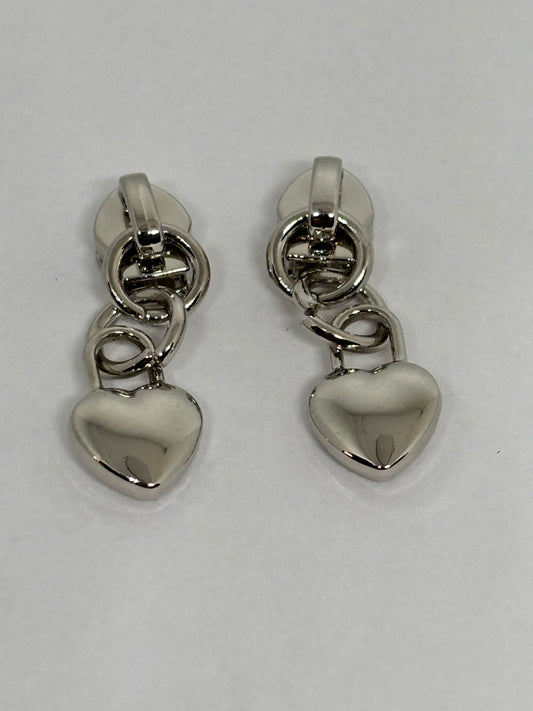 Silver heart and chain