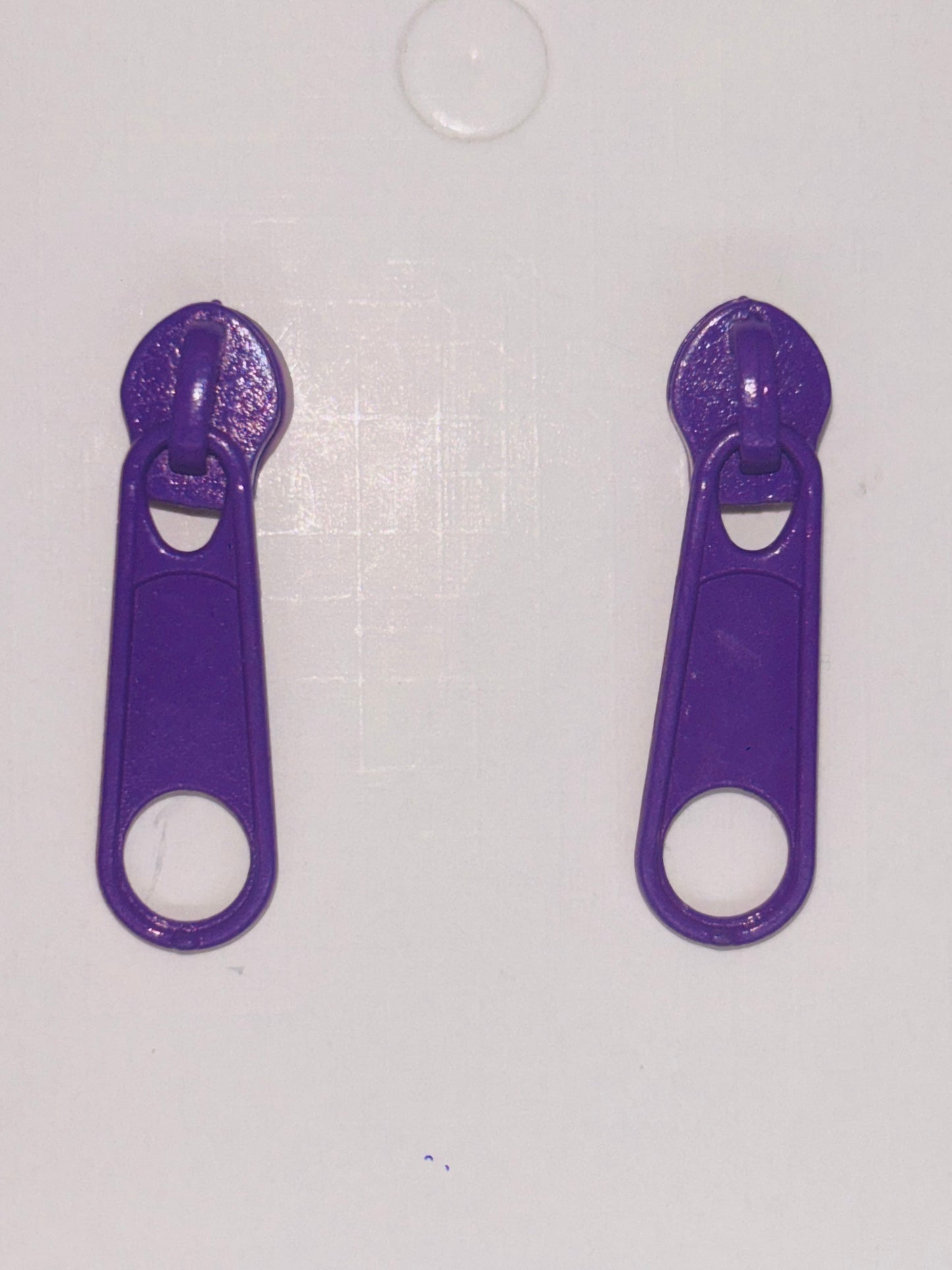 Poppin Purple Zipper earrings